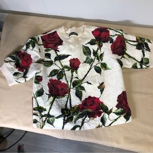 Dolce & Gabbana Beaded Short Sleeve Top